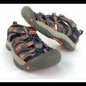 Kids Y4 Keen H2O orange and blue sandal